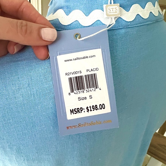 NWT Sail to Sable Ric Rac Dress Size: Small Color: Placid - Picture 3 of 3